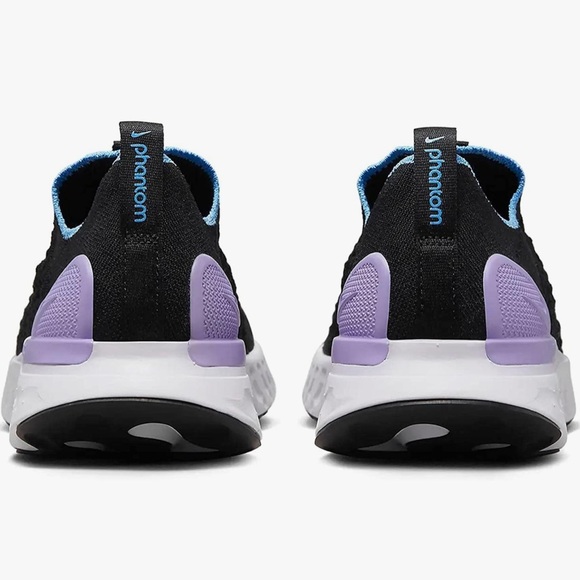 Nike Black and Purple Athletic Slip On Sneakers - Picture 3 of 8